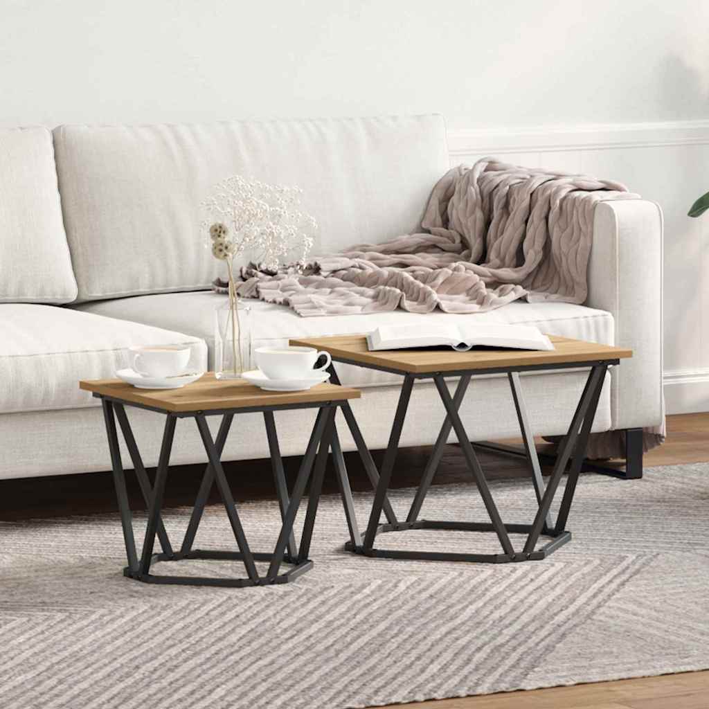 Beistelltisch Set 2er Artisan Eiche