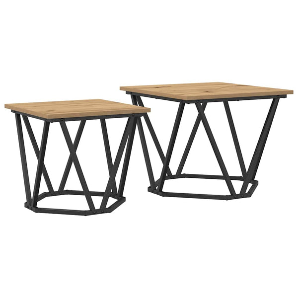 Beistelltisch Set 2er Artisan Eiche