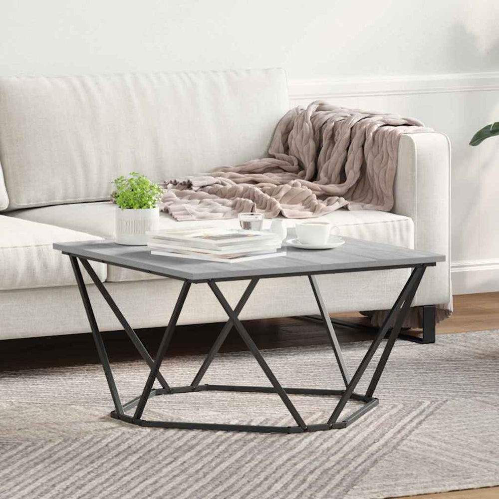 Couchtisch Sonoma Grau 80x80 cm