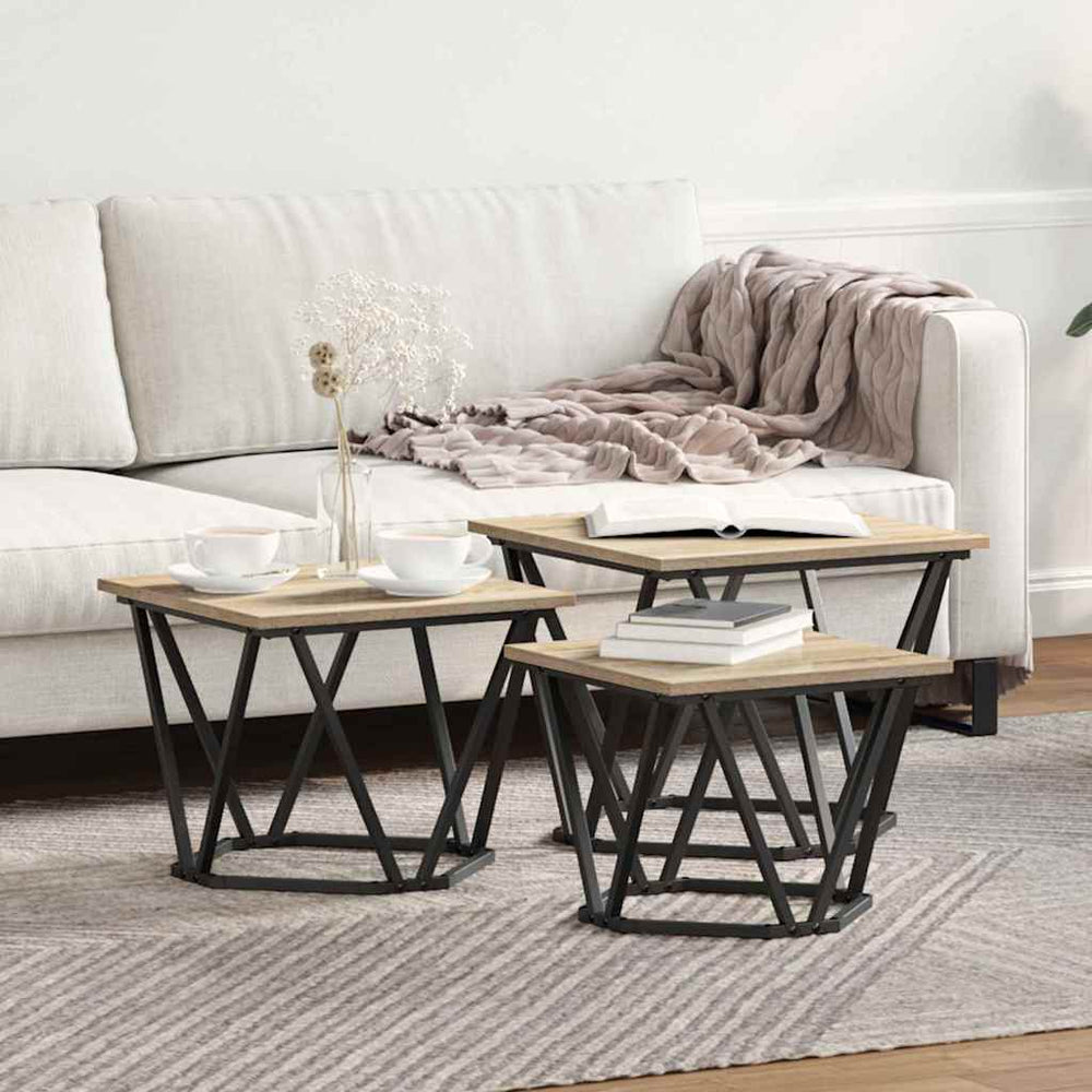 Sonoma Eiche Couchtisch 50x50 cm