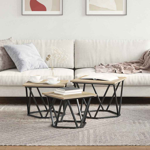 Sonoma Eiche Couchtisch 50x50 cm