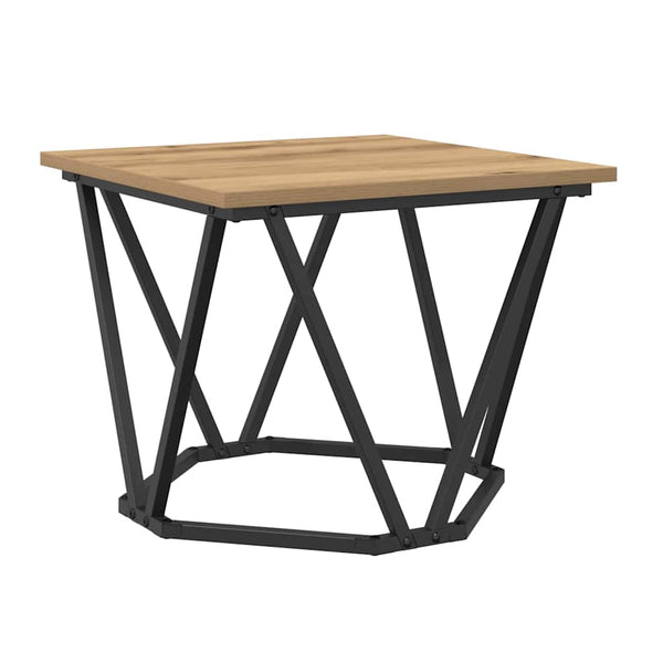 vidaXL Table basse 3 pcs Chêne artisan Bois d'ingénierie et acier
