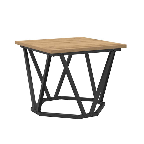 vidaXL Table basse 3 pcs Chêne artisan Bois d'ingénierie et acier