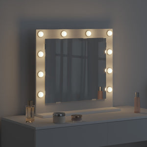 Waschtischspiegel Weiß mit LED