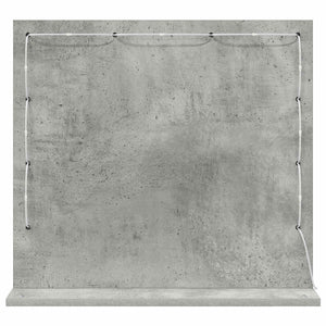 Rechteckiger Waschtischspiegel Beton Grau 60 cm
