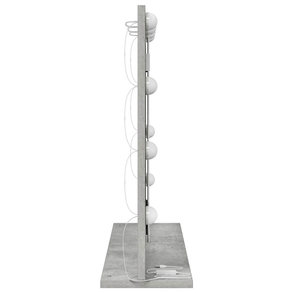 Rechteckiger Waschtischspiegel Beton Grau 60 cm