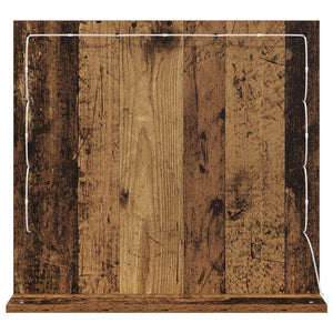 Rechteckiger Waschtischspiegel Altholz 60x55 cm