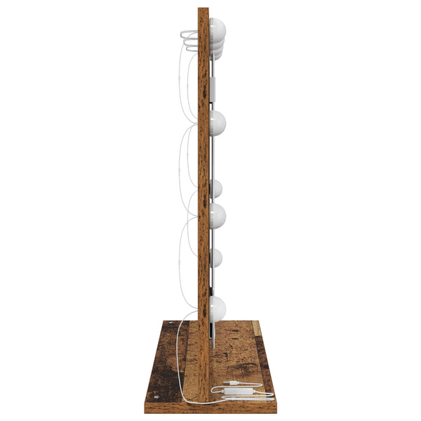 Rechteckiger Waschtischspiegel Altholz 60x55 cm