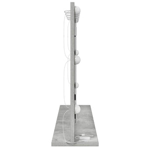 Rechteckiger Waschtischspiegel Beton Grau 80x55cm