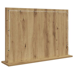 Rechteckiger Waschtischspiegel Artisan-Eiche 80x55 cm