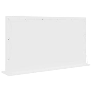 Rechteckiger Waschtischspiegel Weiß 100x55 cm