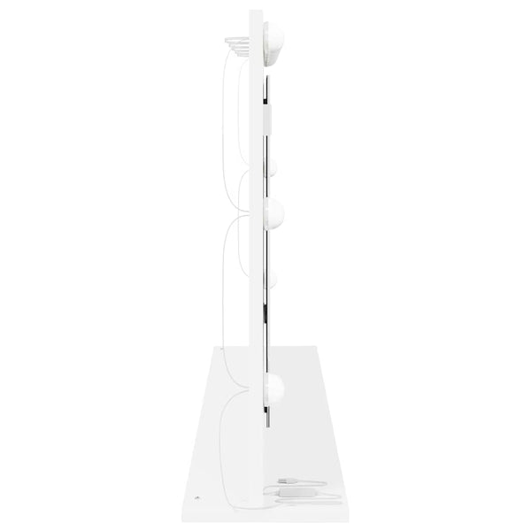 Rechteckiger Waschtischspiegel Weiß 100x55 cm