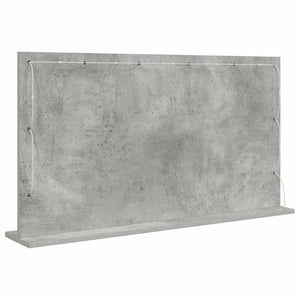 Rechteckiger Waschtischspiegel Beton Grau 100x55cm