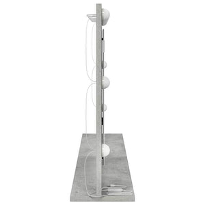 Rechteckiger Waschtischspiegel Beton Grau 100x55cm