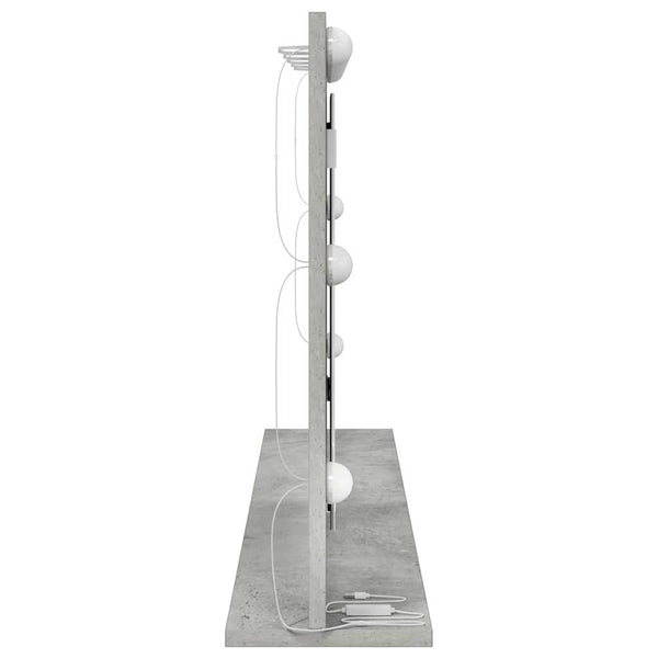 Rechteckiger Waschtischspiegel Beton Grau 100x55cm