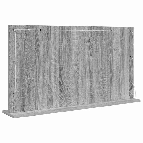Waschtischspiegel Rechtwinklig Grau Sonoma 100x55 cm