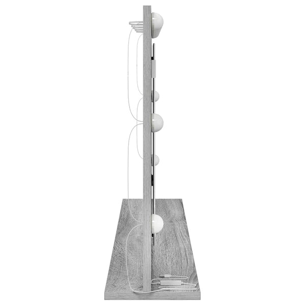 Waschtischspiegel Rechtwinklig Grau Sonoma 100x55 cm