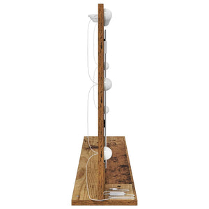 Rechteckiger Waschtischspiegel Altholz 100x55 cm