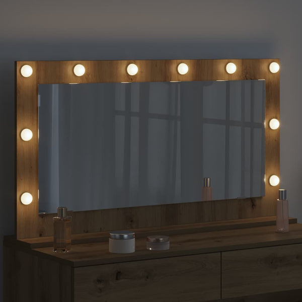 Rechteckiger Waschtischspiegel Artisan-Eiche 100x55 cm
