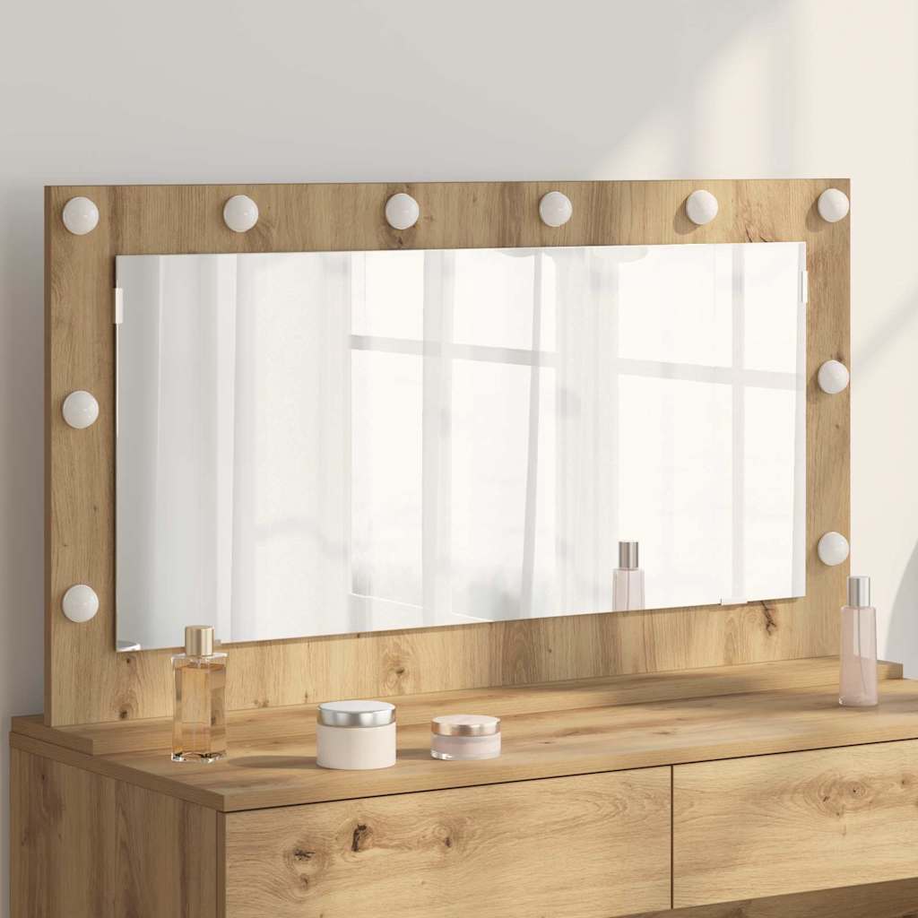 Rechteckiger Waschtischspiegel Artisan-Eiche 100x55 cm