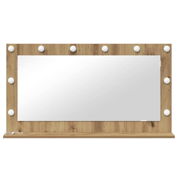 Rechteckiger Waschtischspiegel Artisan-Eiche 100x55 cm