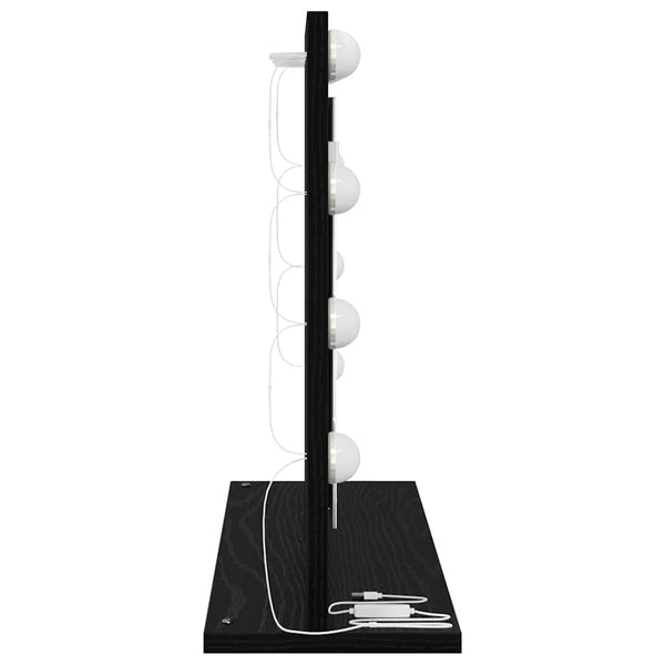 Waschtischspiegel Schwarz Eiche 60x45 cm