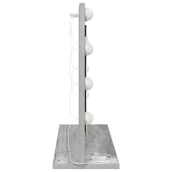 Rechteckiger Waschtischspiegel Grau Sonoma 60x45 cm