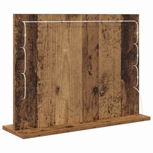Rechteckiger Altholz Waschtischspiegel 60x45 cm