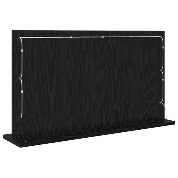 Waschtischspiegel Schwarz Eiche 80x45 cm