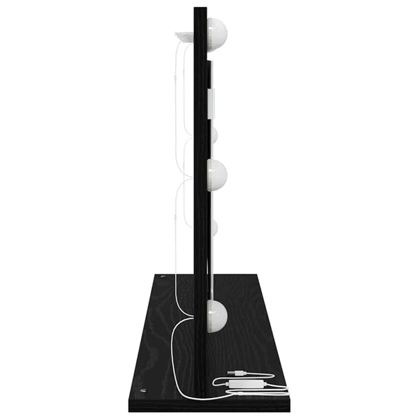 Waschtischspiegel Schwarz Eiche 80x45 cm