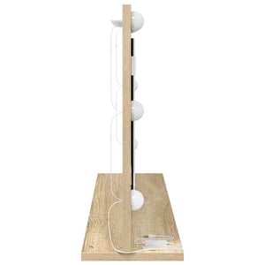 Rechteckiger Waschtischspiegel Sonoma-Eiche 80x45 cm