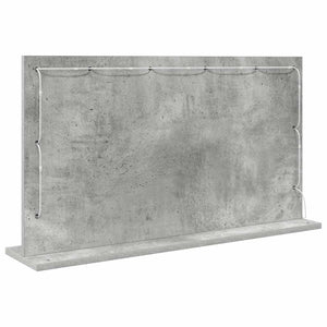 Rechteckiger Waschtischspiegel Beton Grau 80x45 cm