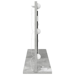 Rechteckiger Waschtischspiegel Beton Grau 80x45 cm