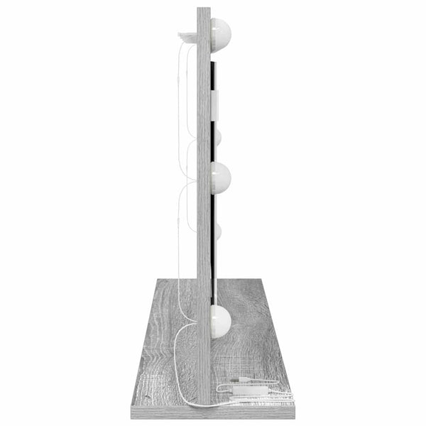 Rechteckiger Waschtischspiegel Grau Sonoma 80x45 cm