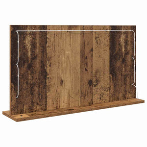 Rechteckiger Altholz Waschtischspiegel 80x45 cm
