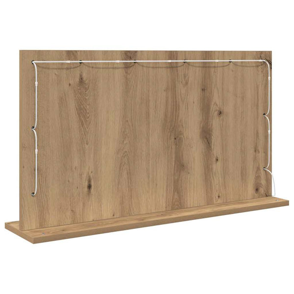 Rechteckiger Waschtischspiegel Artisan-Eiche 80x45 cm