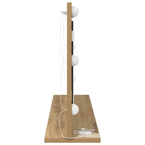 Rechteckiger Waschtischspiegel Artisan-Eiche 80x45 cm