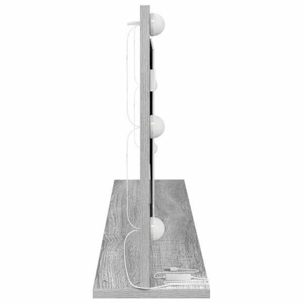 Rechteckiger Waschtischspiegel Grau Sonoma 100 cm