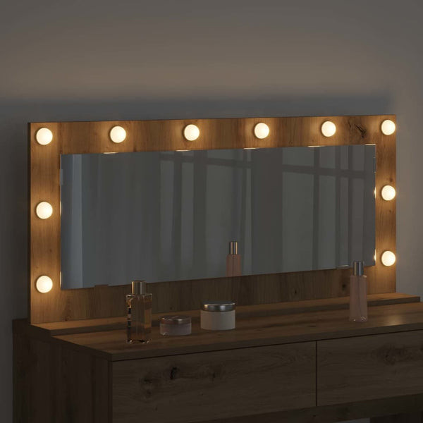 Rechteckiger Waschtischspiegel Artisan Eiche 100x45 cm