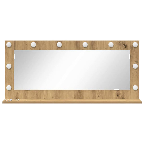 Rechteckiger Waschtischspiegel Artisan Eiche 100x45 cm