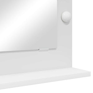 Waschtischspiegel Weiß 70x50 cm mit LED