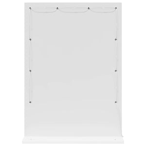 Waschtischspiegel Weiß 70x50 cm mit LED
