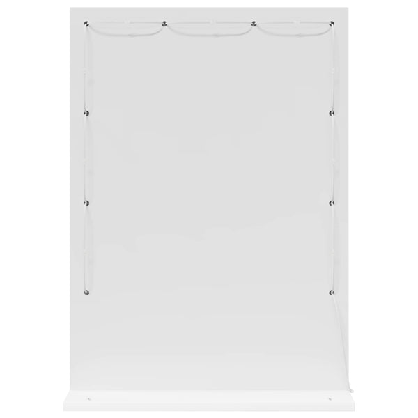 Waschtischspiegel Weiß 70x50 cm mit LED