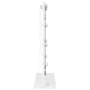 Waschtischspiegel Weiß 70x50 cm mit LED