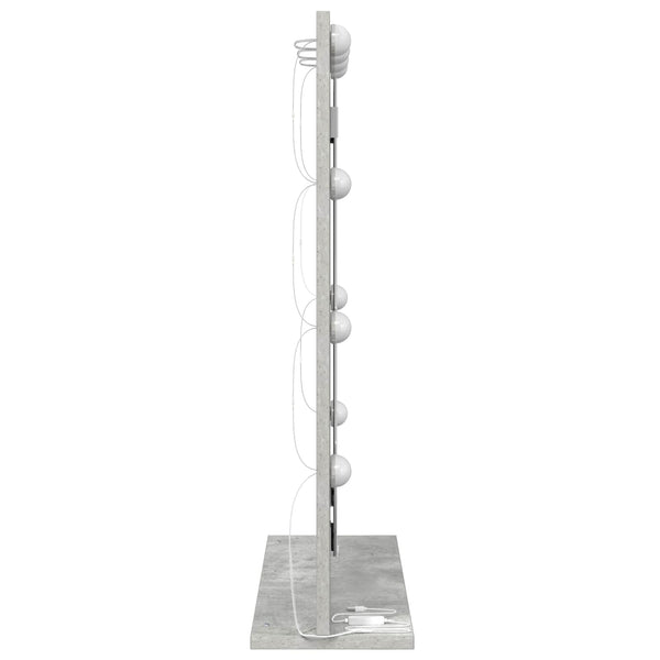 Rechteckiger Waschtischspiegel Betongrau 70x50 cm