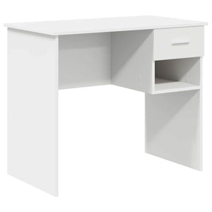 vidaXL Bureau avec tiroirs Blanc 90 x 49 x 75 cm Bois d'ingénierie