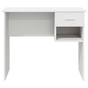 vidaXL Bureau avec tiroirs Blanc 90 x 49 x 75 cm Bois d'ingénierie