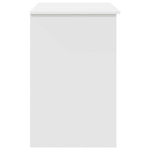 vidaXL Bureau avec tiroirs Blanc 90 x 49 x 75 cm Bois d'ingénierie