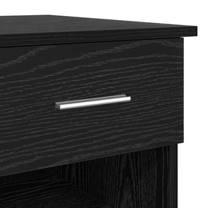 Schreibtisch Schwarz Eiche 90cm