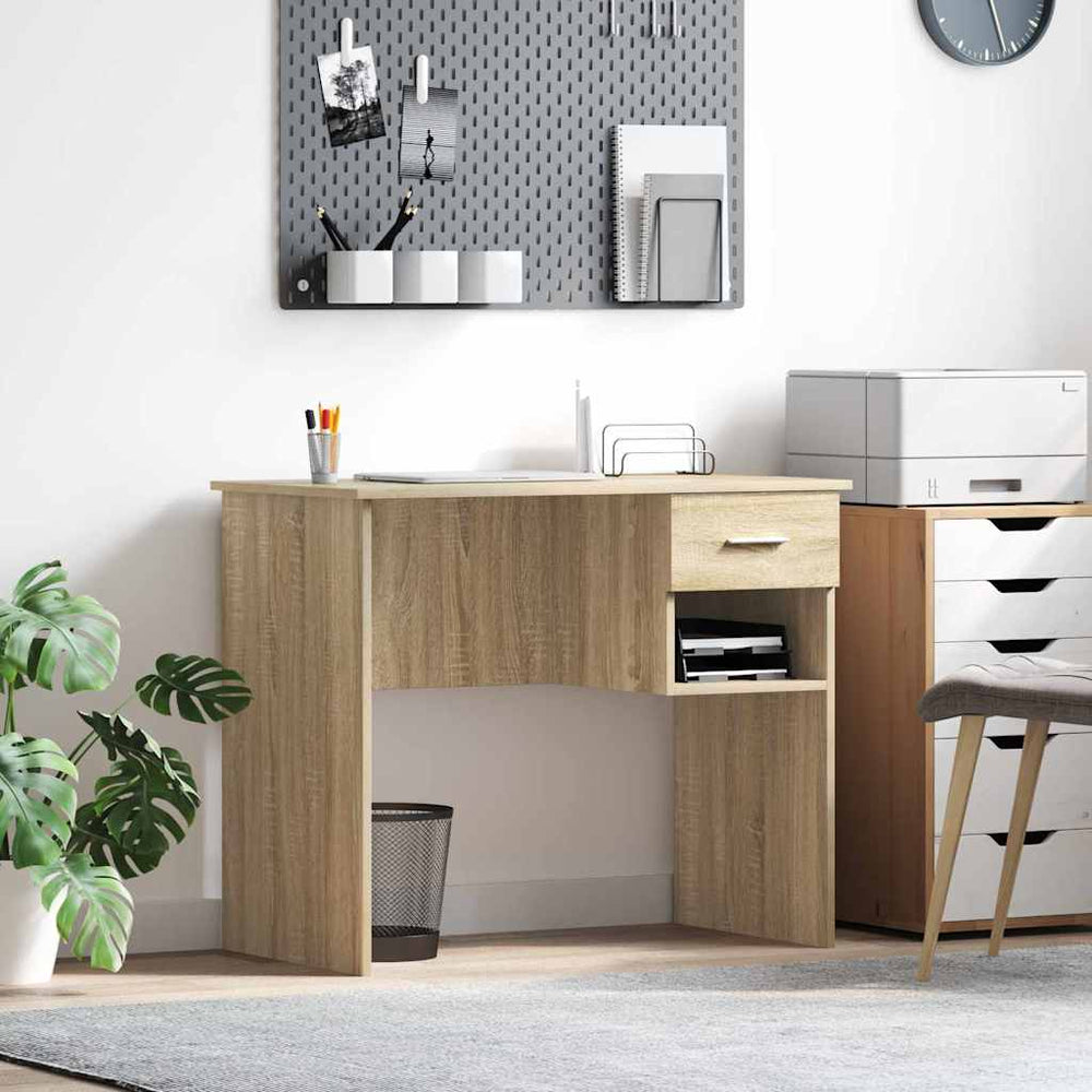 Schreibtisch Sonoma Eiche 90 cm